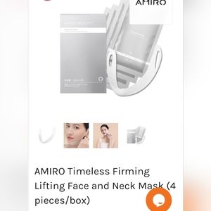 amiro timeless firming lifiting face and neck mask